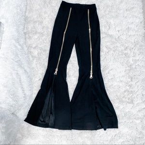 Fashion Nova Wide Leg Zipper Pants
